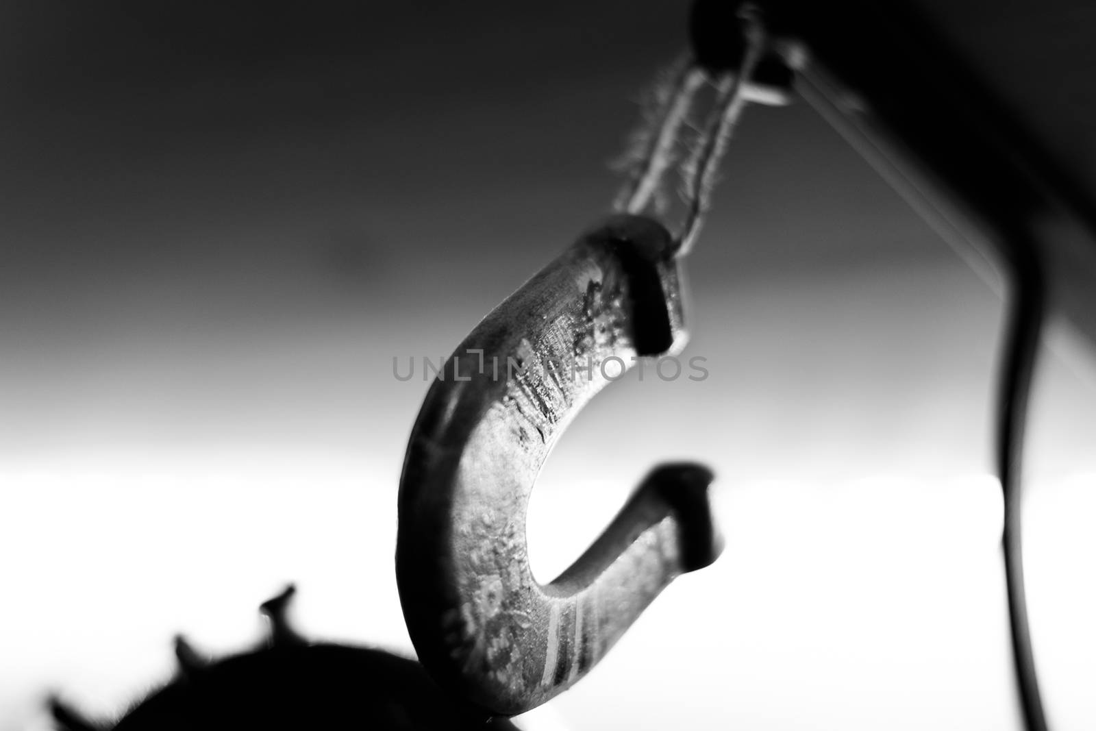 A wooden homemade lucky horseshoe made in Romania, Bucharest.