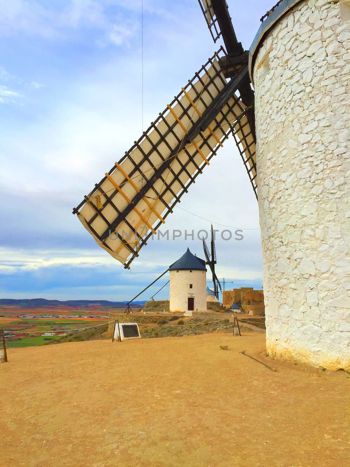 Windmills in Consuegra Spain by pammuss