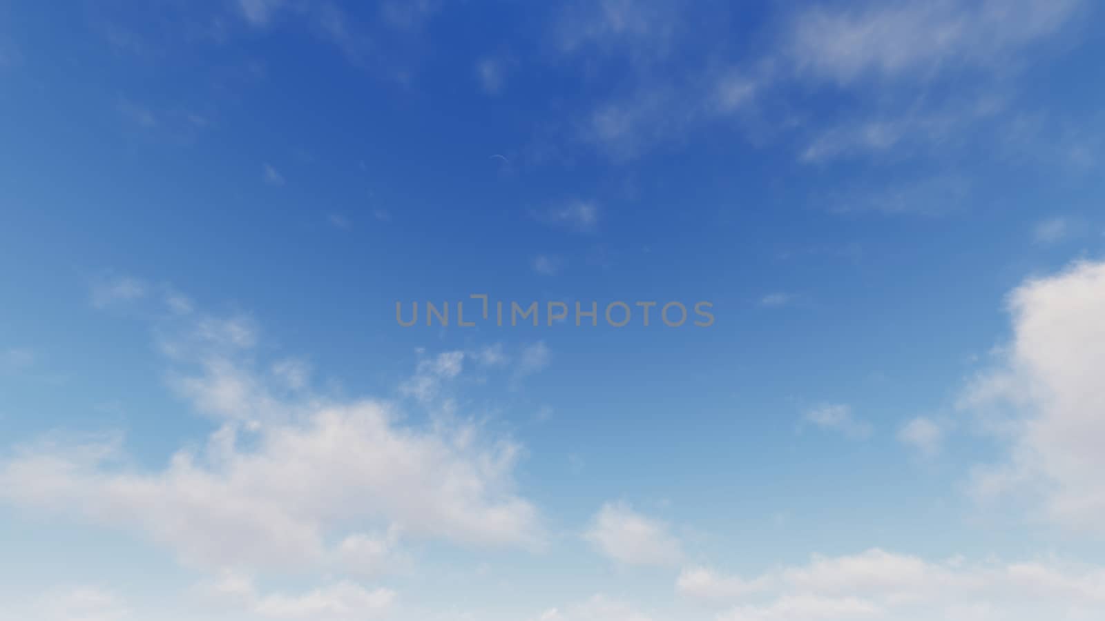 Cloudy blue sky abstract background, blue sky background with tiny clouds, 3d rendering

