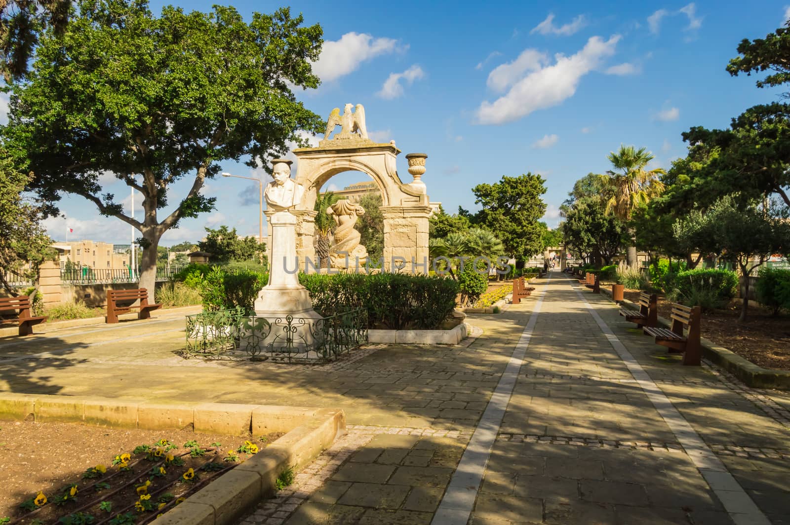 The Mall Il-Mall Gardens In Floriana Malta