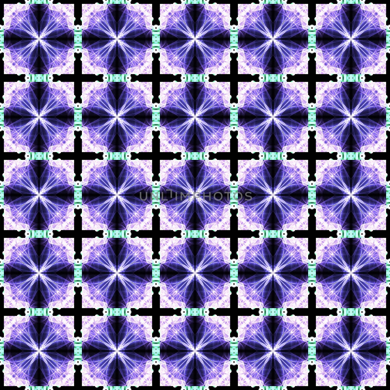 Fractal seamless creative pattern in violet colors by amekamura