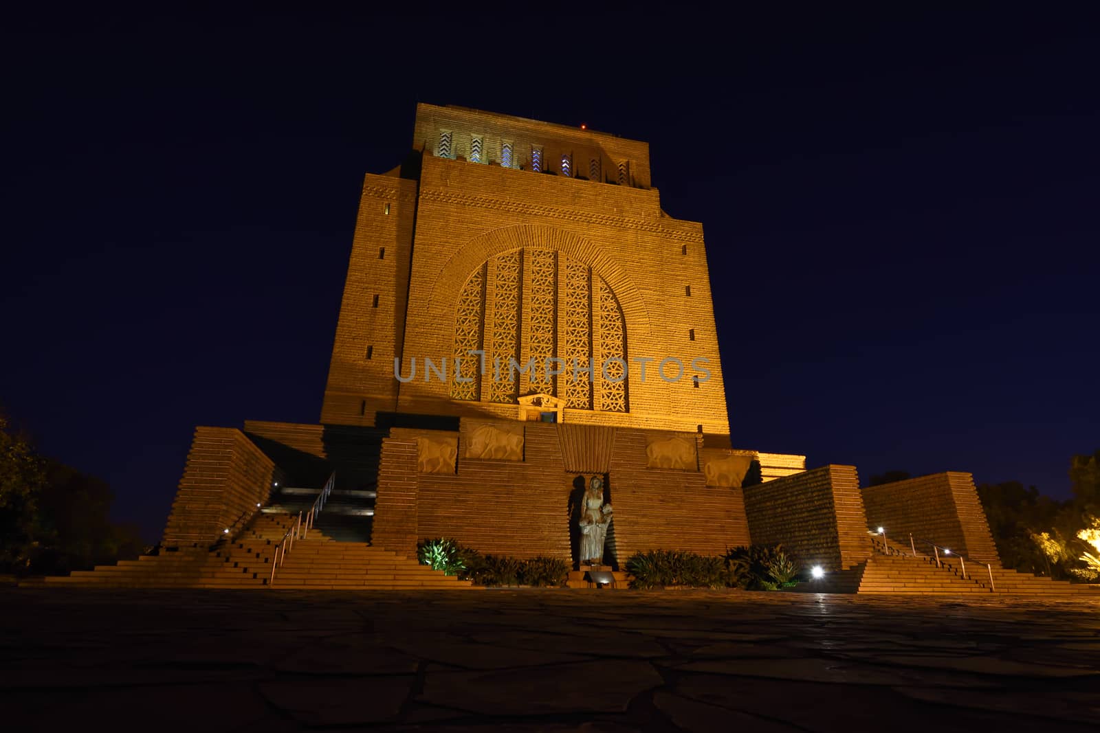 The Voortrekker Monument National Heritage At Night by jjvanginkel