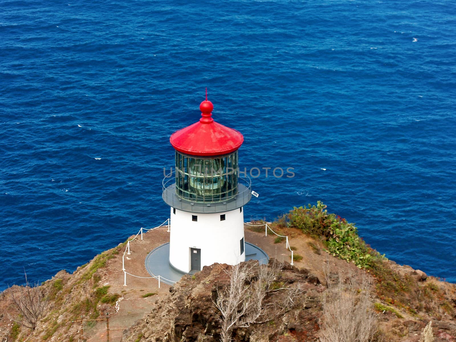 historic Makapuu Point lighthouse on Hahua Hawall iUnited States is on the national Register of Historic Places