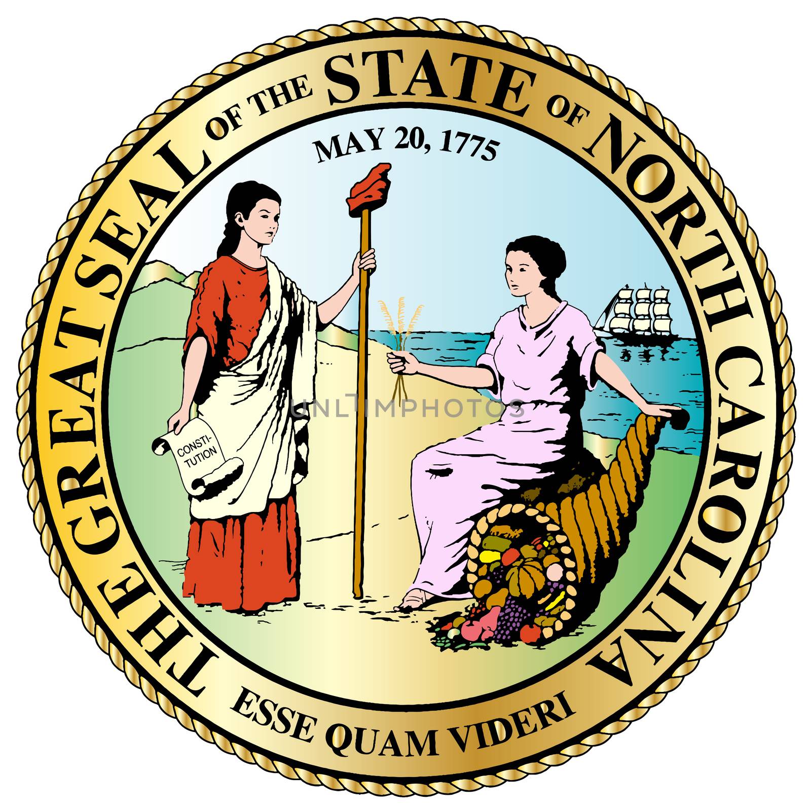 North Carolina State Great Seal by Bigalbaloo