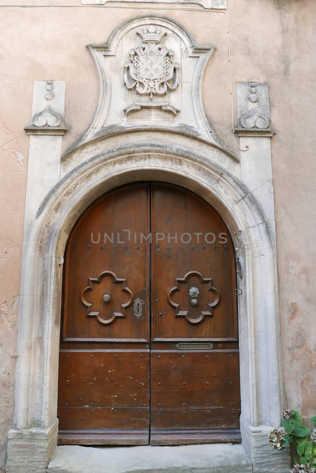 village of vaucluse, roussillon and bonnieux between vineyard and village, France