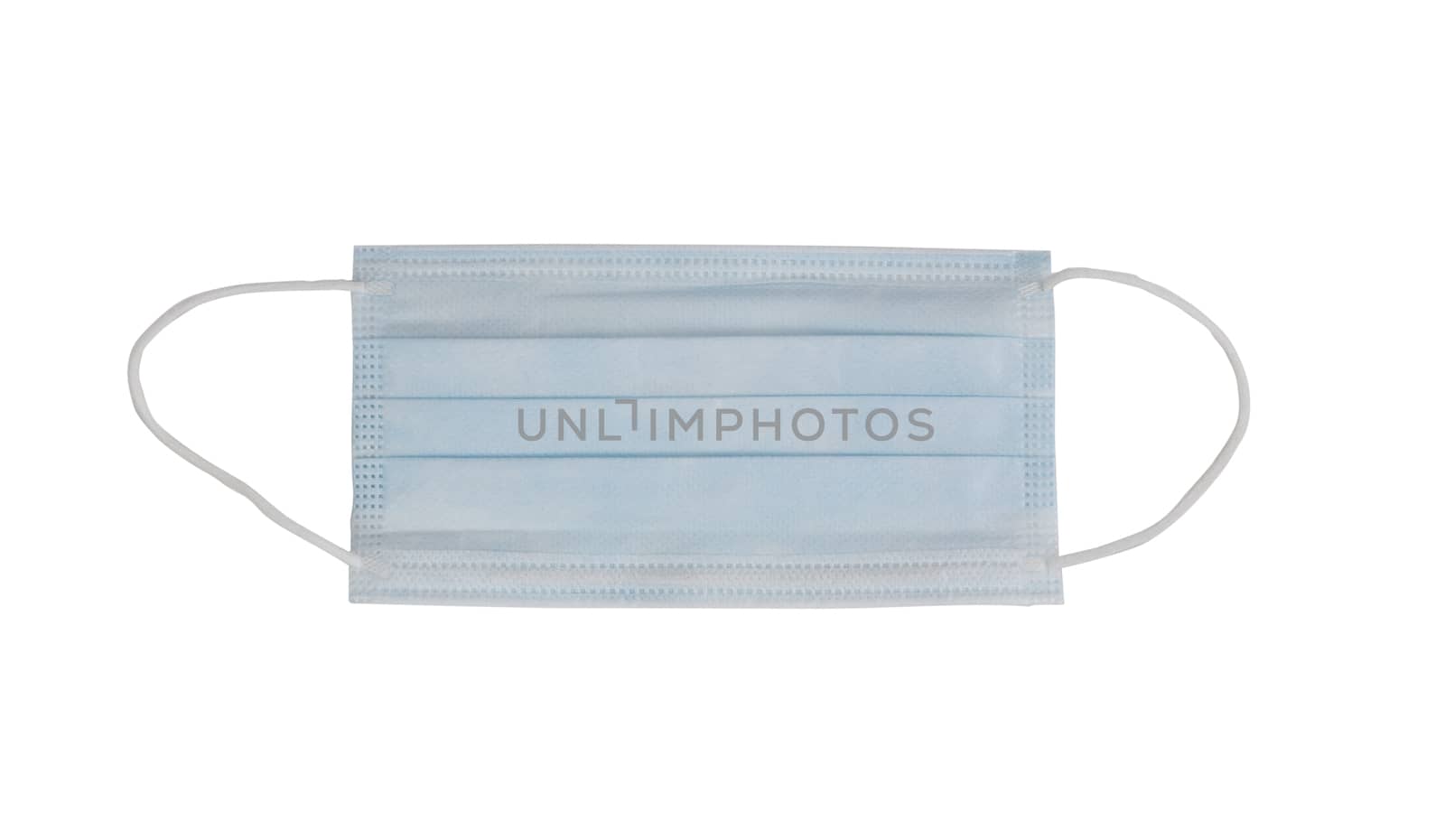 Medical mask for protection against the corona virus. Isolated on a pure white background 