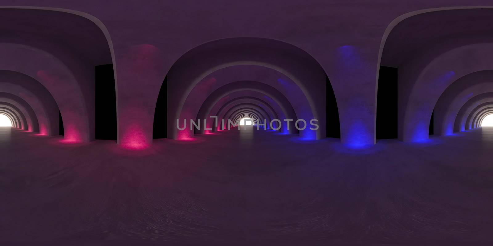 3d illustration, 3d rendering, vr 360 panorama abstract images of the geometry background