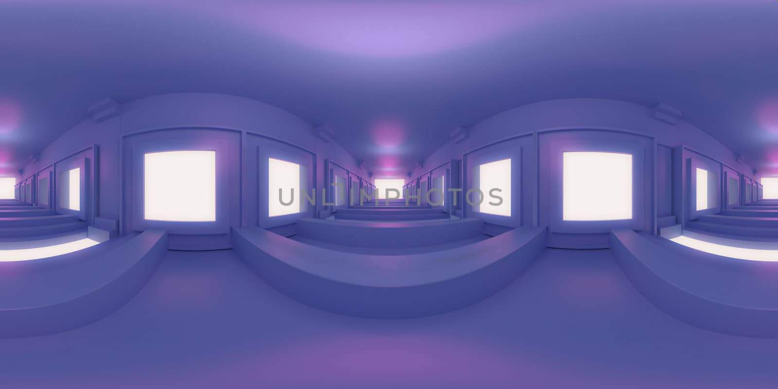 3d illustration, 3d rendering, vr 360 panorama abstract images of the geometry background