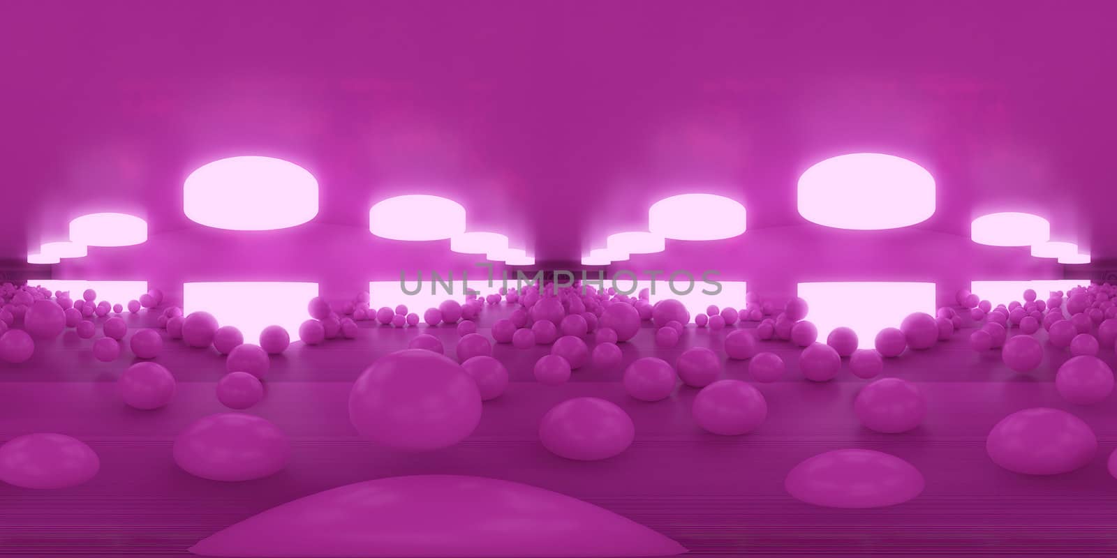 3d illustration, 3d rendering, vr 360 panorama abstract images of the geometry background