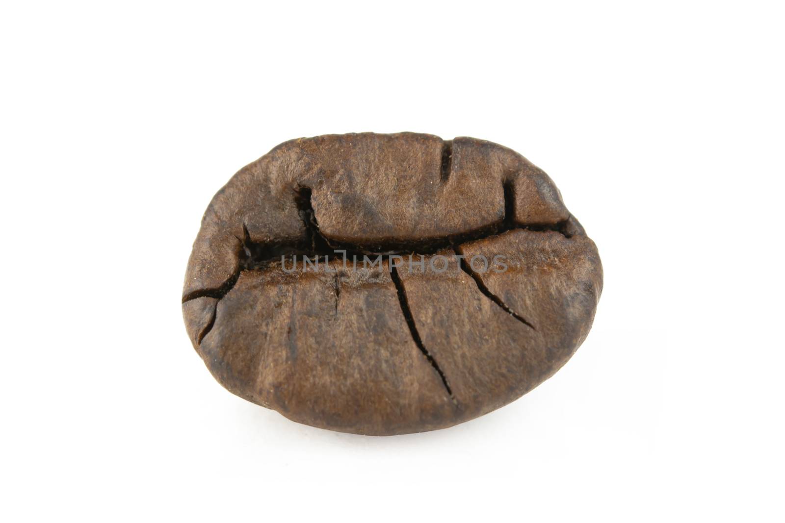 Close up coffee beans isolated on white background with clipping path
