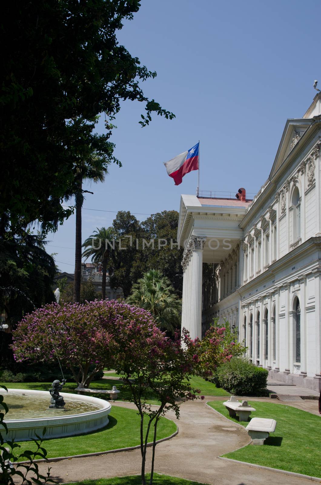 National Congress building. Santiago de Chile. Chile.