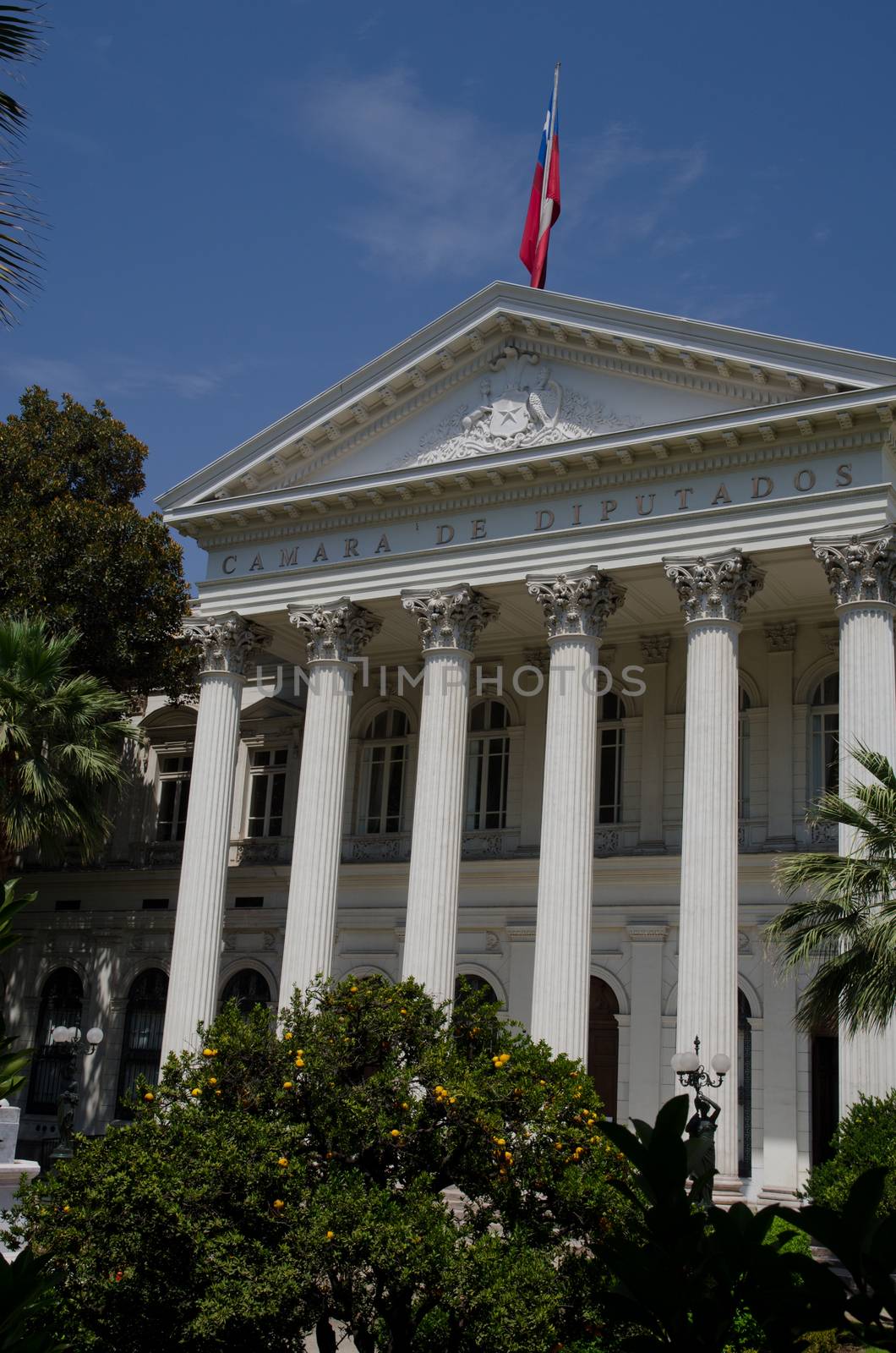 National Congress building in Santiago de Chile. by VictorSuarez