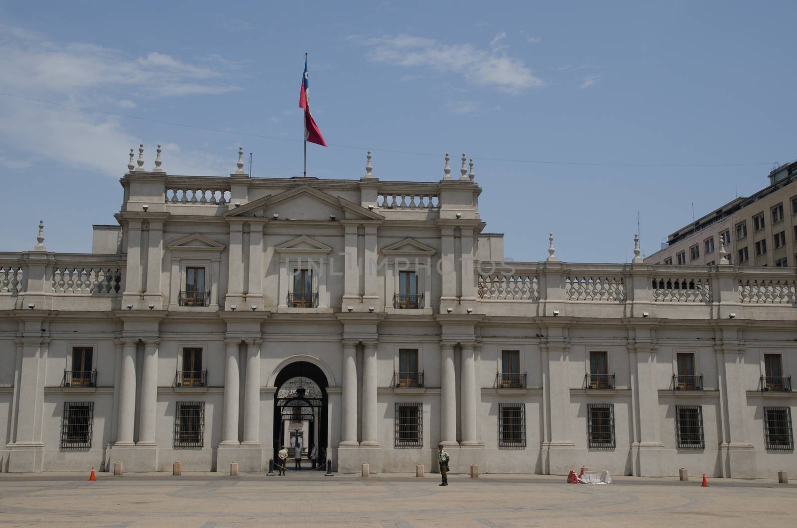 La Moneda Palace in the The Constitution Square. by VictorSuarez