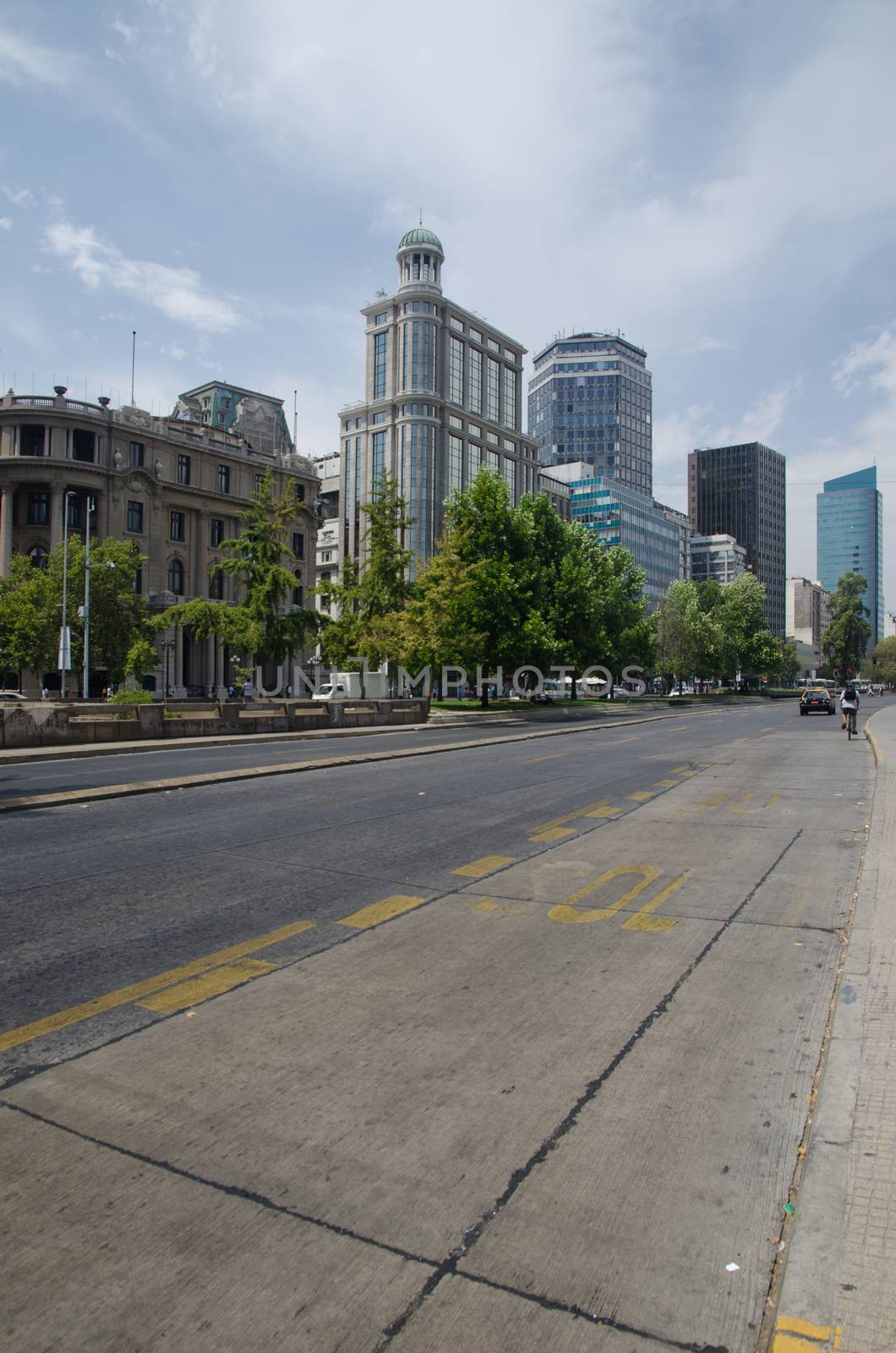 Libertador Bernardo O'Higgins Avenue in Santiago de Chile. by VictorSuarez