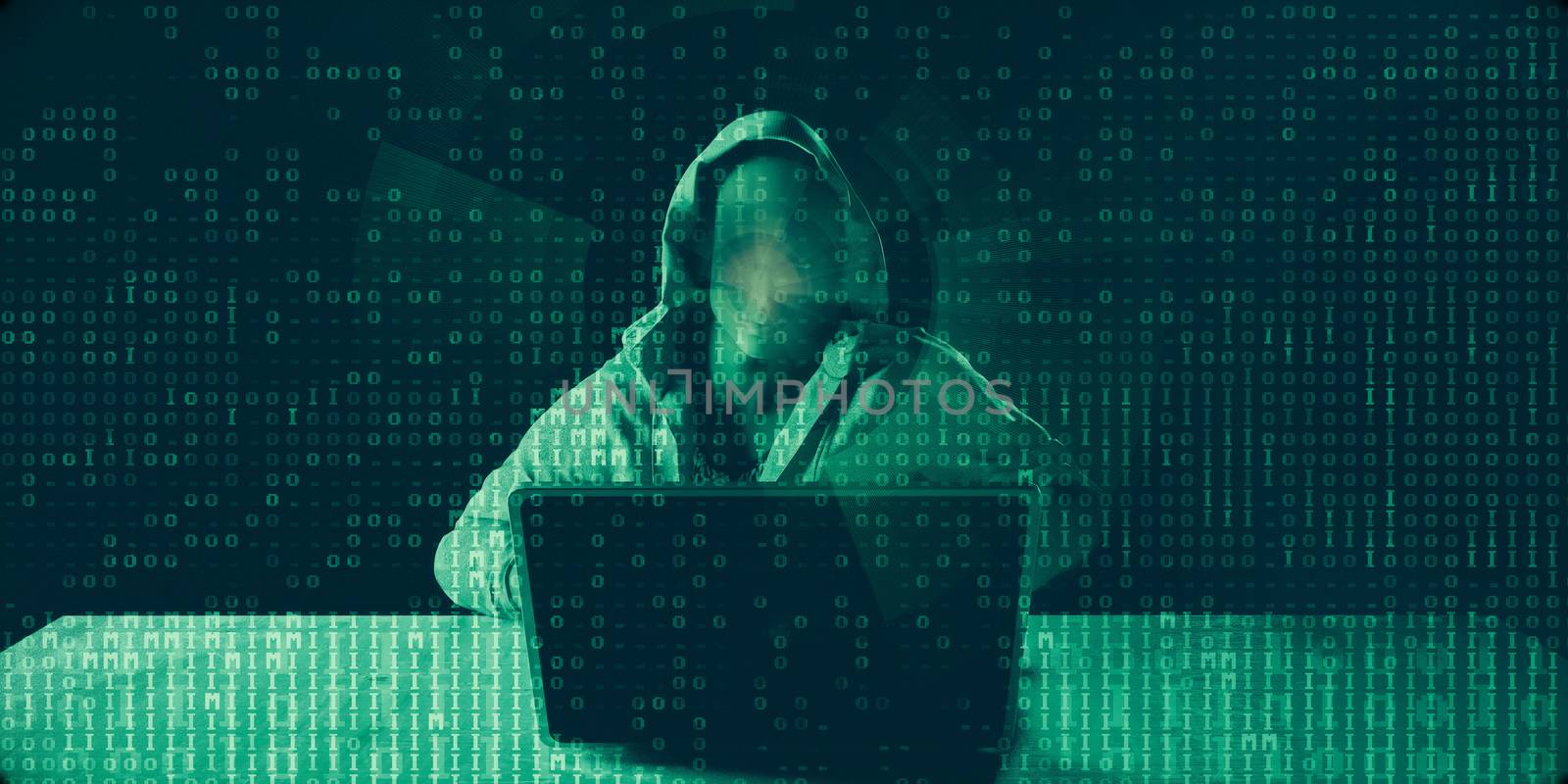 Hacker Stealing Data with Binary Data Technology Abstract