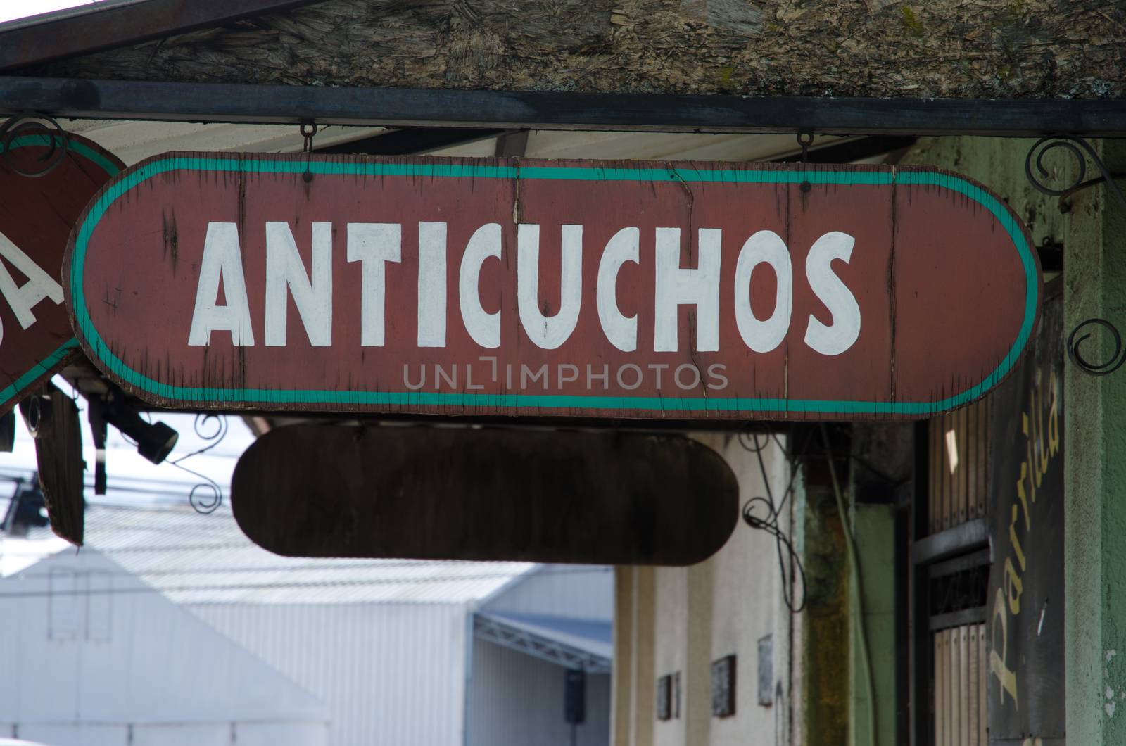 Sign announcing a type of beef in Puerto Montt. by VictorSuarez