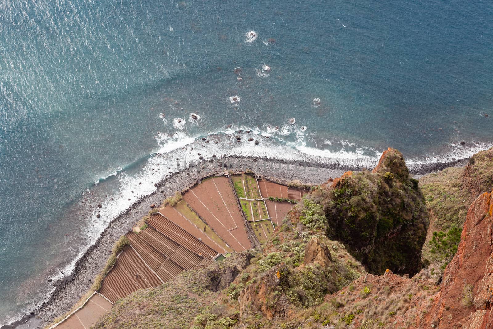 The Cabo Girao Viewpoint is on the Portuguese island of Madeira and is an elevated viewpoint offering panoramic views over the ocean.