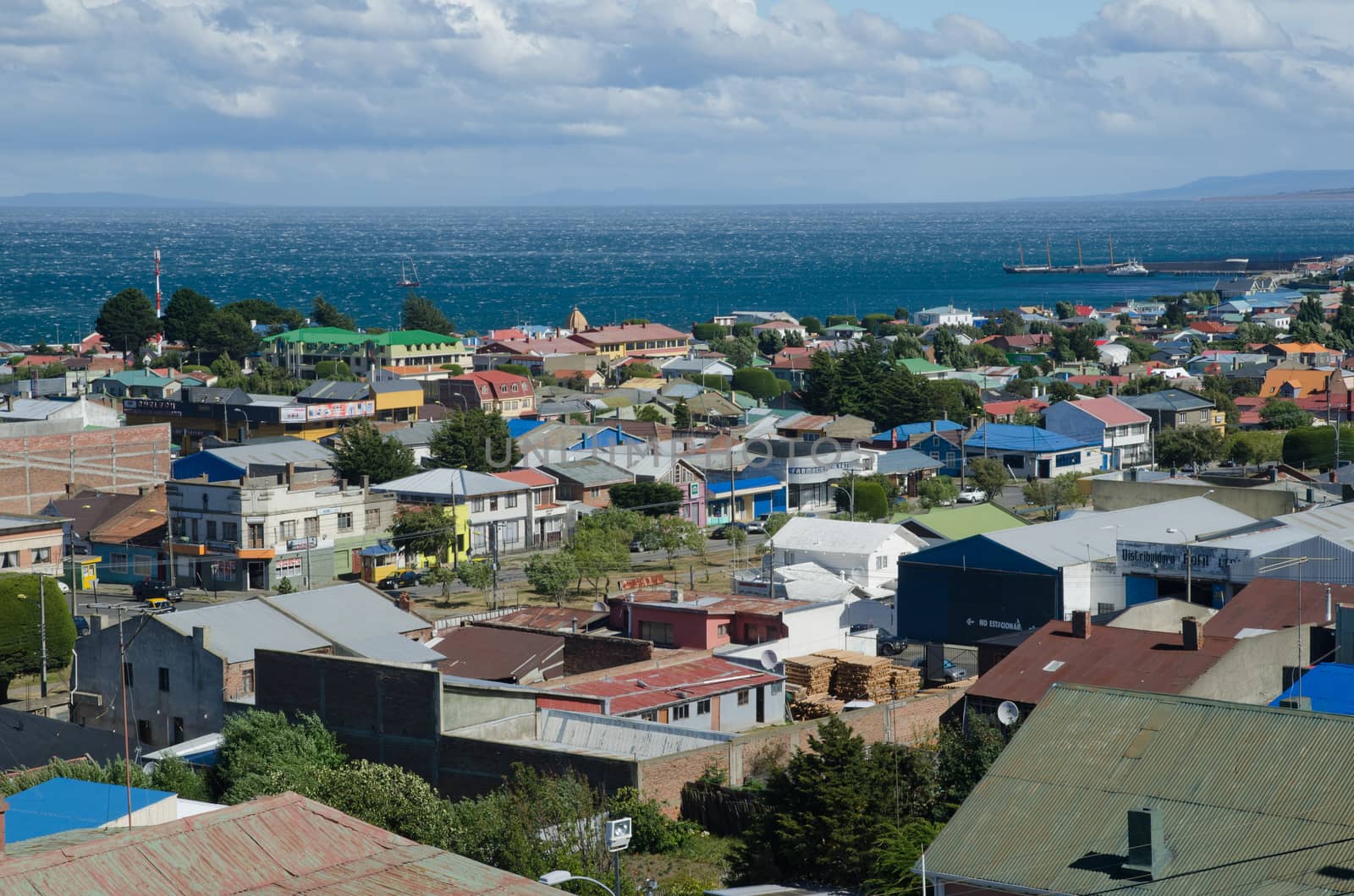 City of Punta Arenas in the Magallanes and Chilean Antarctica Region. by VictorSuarez