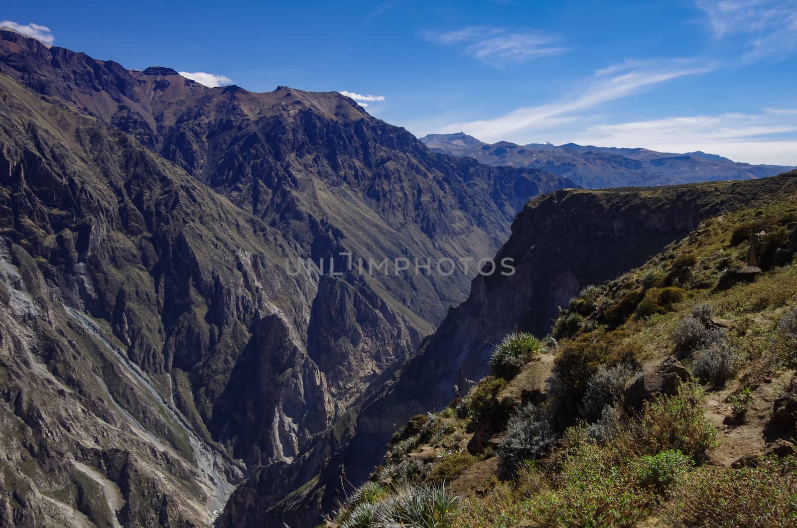 Colca canyon near Cruz Del Condor viewpoint. Arequipa region, Pe by Smoke666