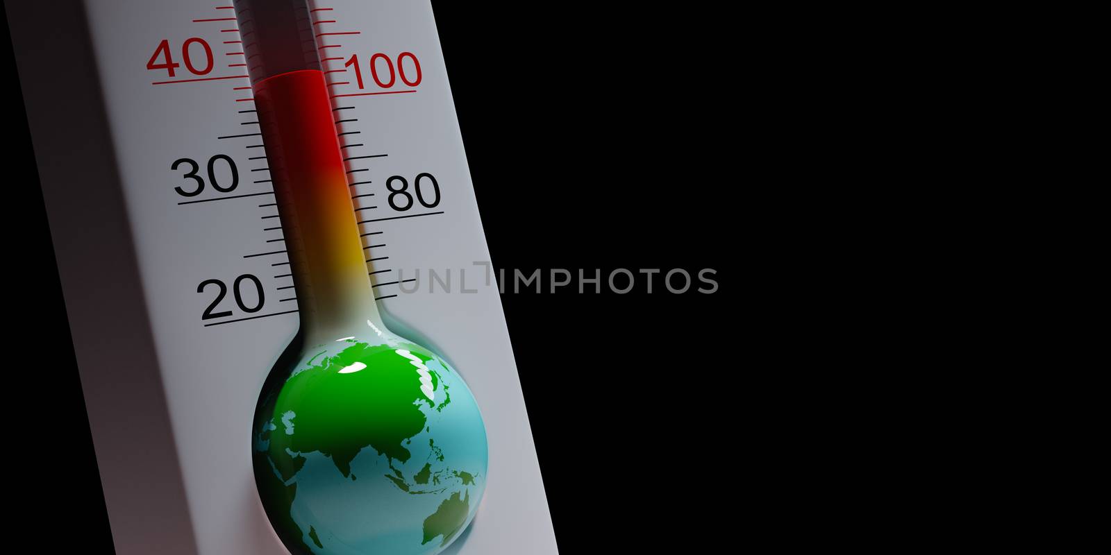 Earth Thermometer, Global Pandemic Concept by make