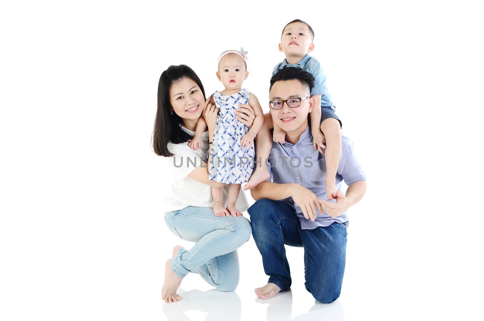 Portrait of asian family