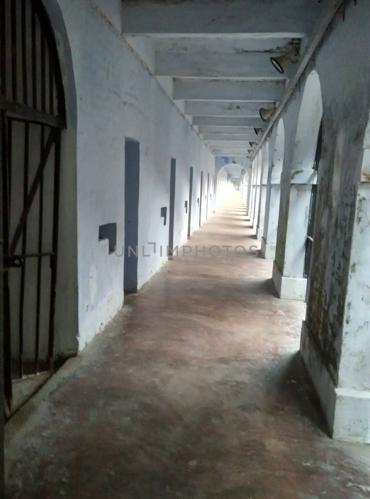 corridors of cellular prison in india