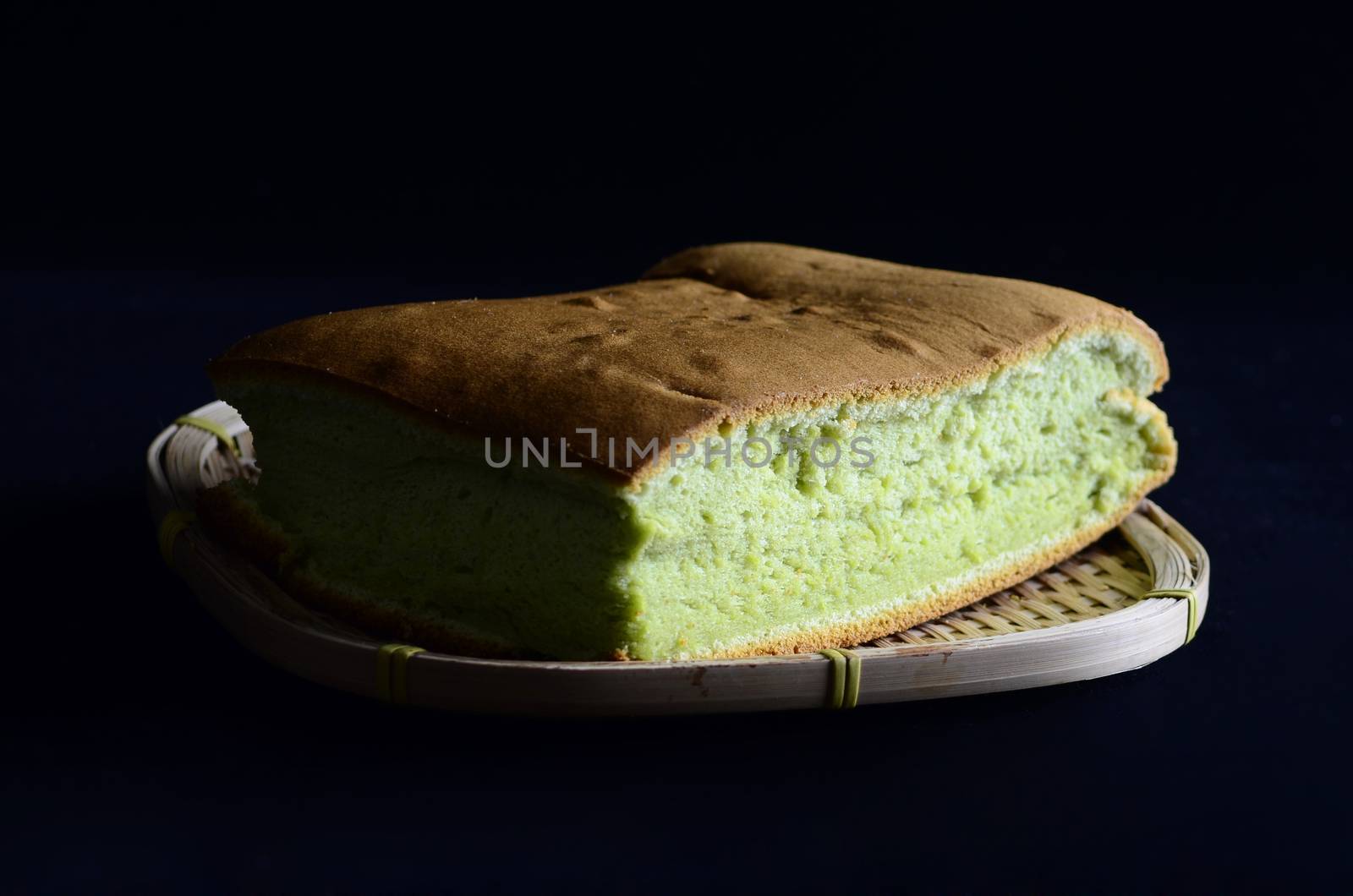 Pandanus  sponge cake by yongtick