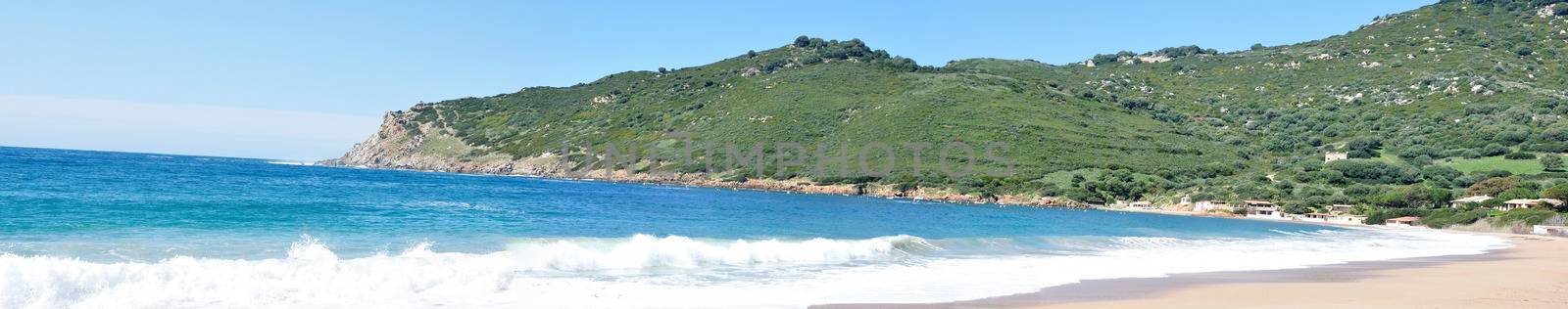 beautiful landscape of southern Corsica, Ajaccio by shovag