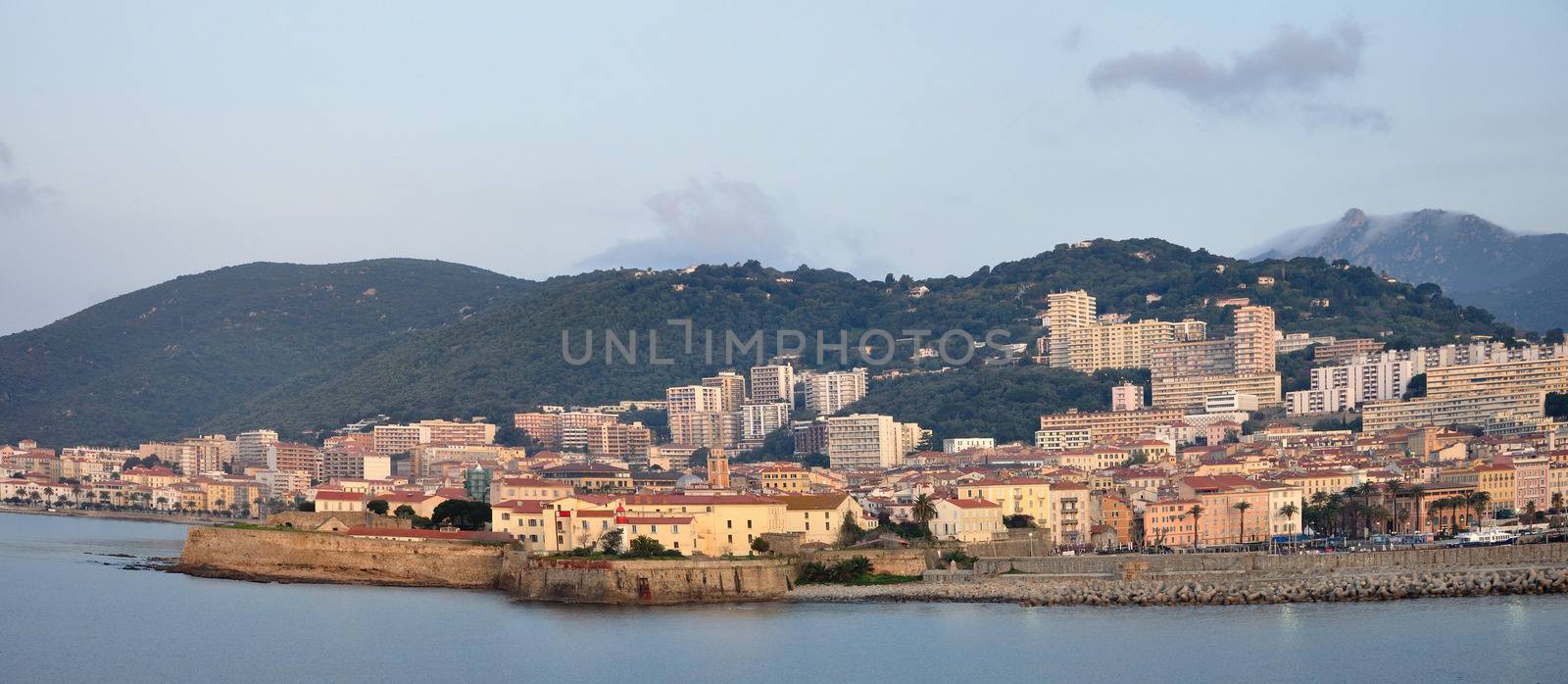 beautiful landscape of southern Corsica, Ajaccio by shovag