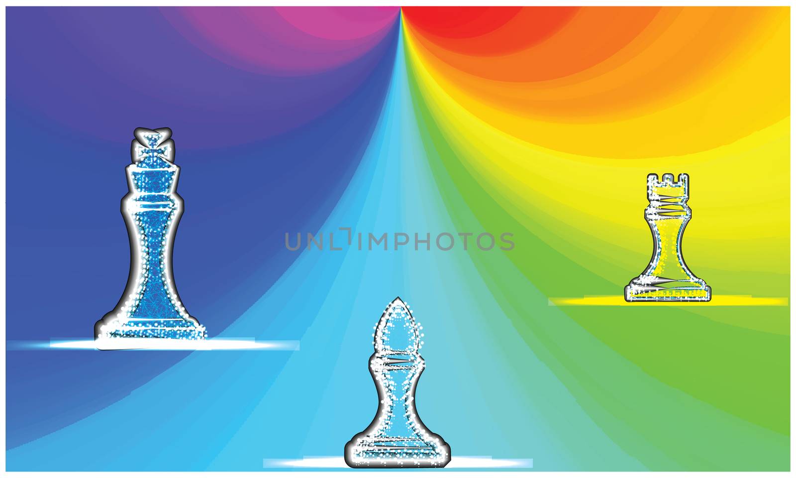 chess sign on vector rainbow background by aanavcreationsplus