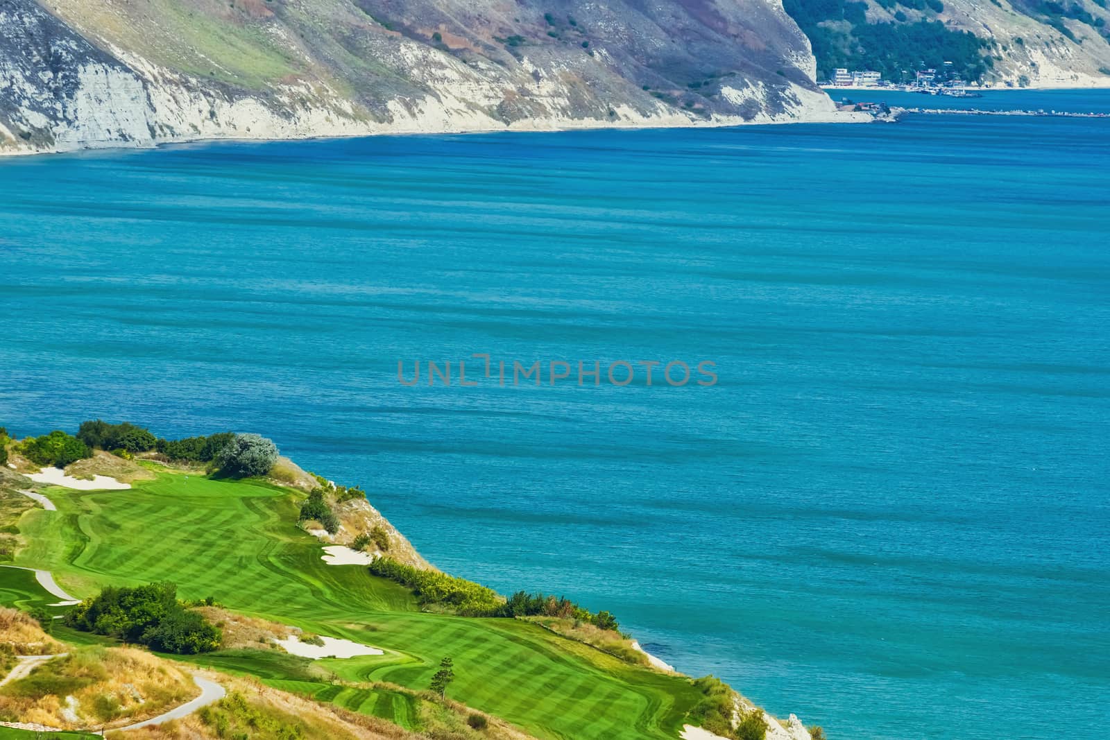 Golf Course on the Sea Shore of Black Sea