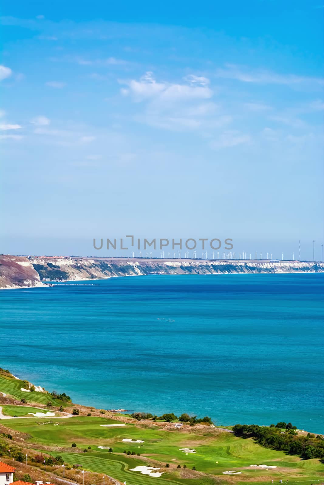 Golf Course on the Sea Shore of Black Sea