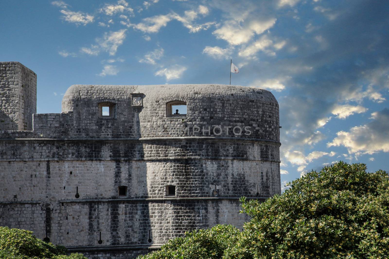 Walls Around Dubrovnik in Early Morning by dbvirago