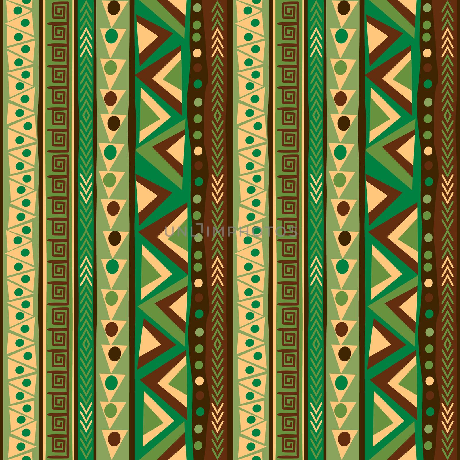 Pattern with vertical ethnic motifs by hibrida13