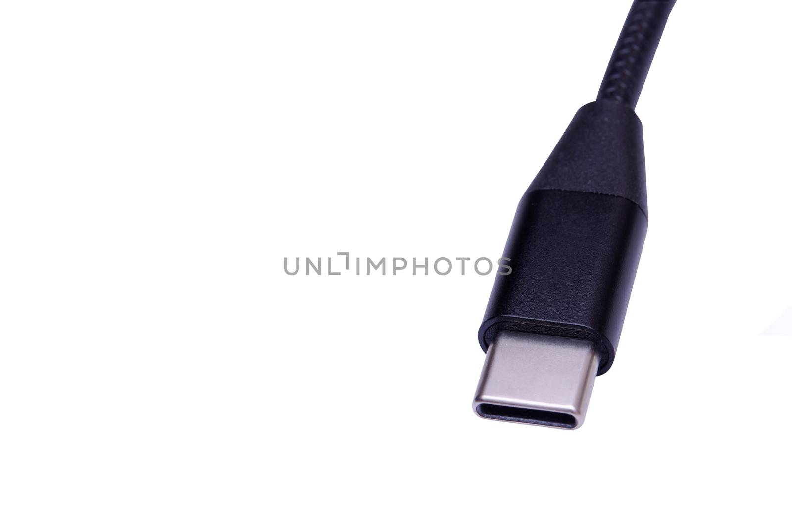 USB Type C, USB-C isolated on white background with clipping pat by sunnygb5