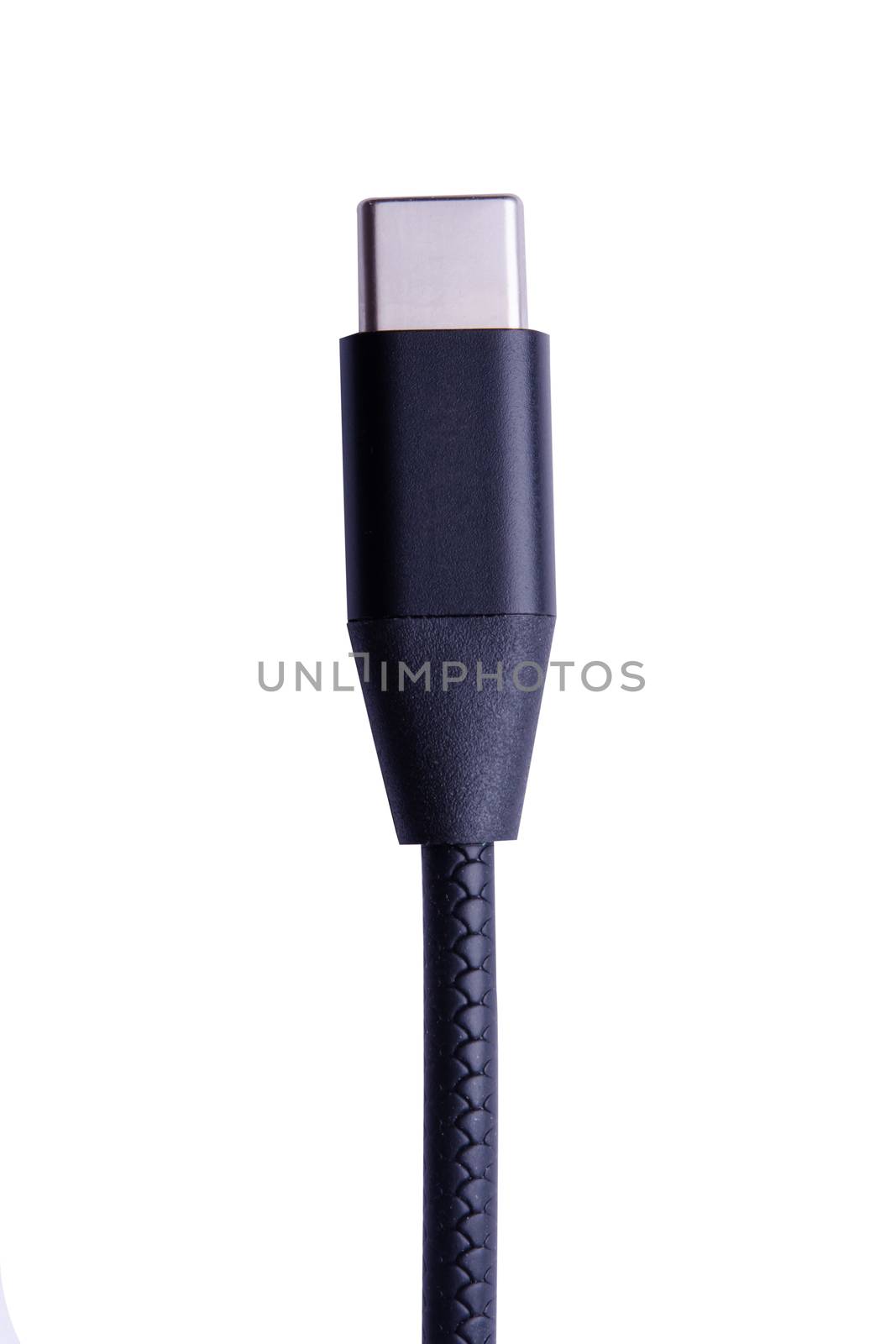 USB Type C, USB-C isolated on white background with clipping pat by sunnygb5