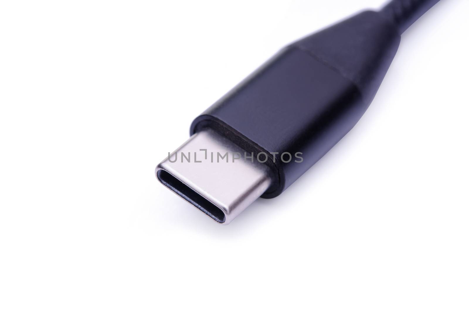 USB Type C, USB-C isolated on white background with clipping pat by sunnygb5