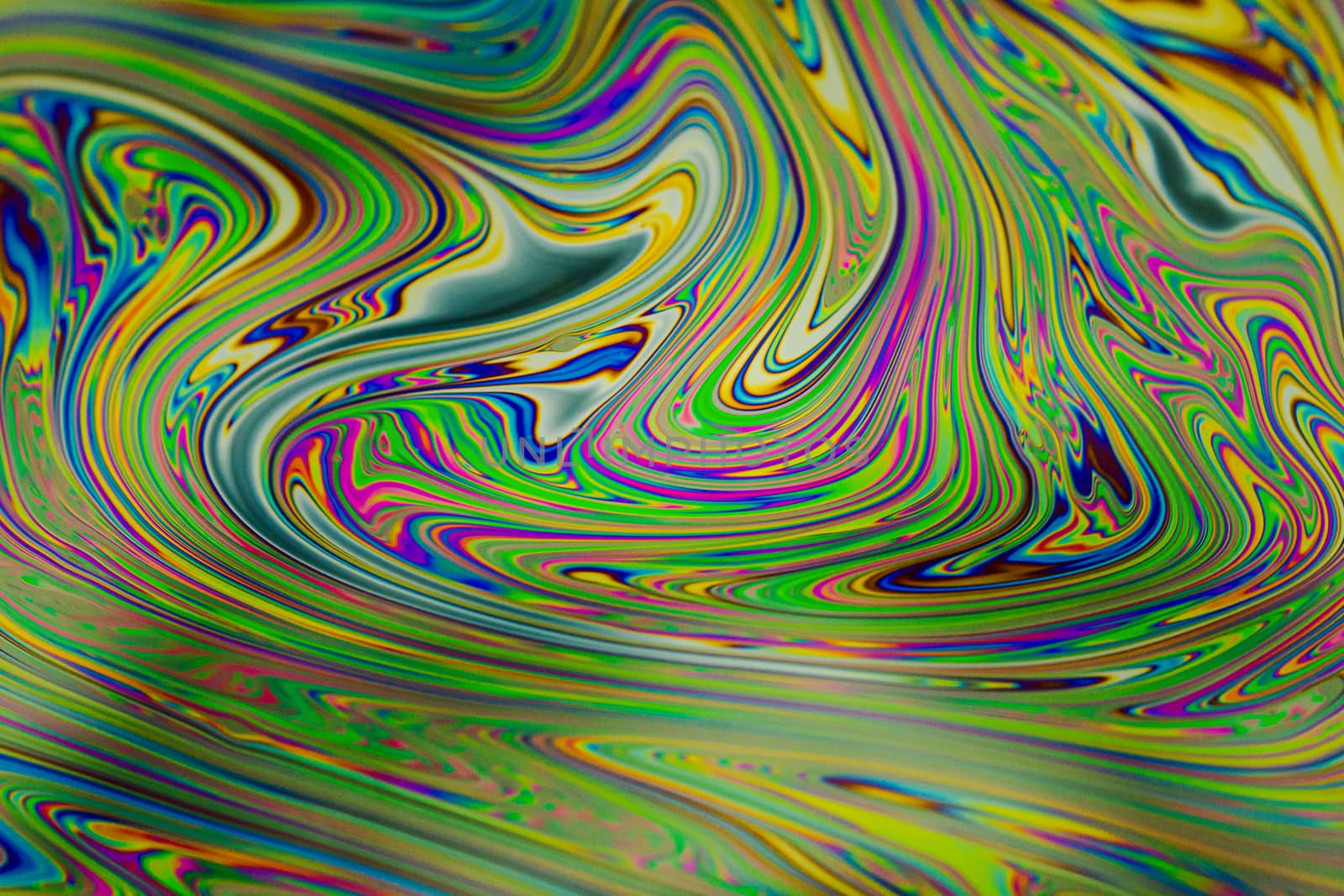 Close up soap bubble background. Psychedelic abstract background