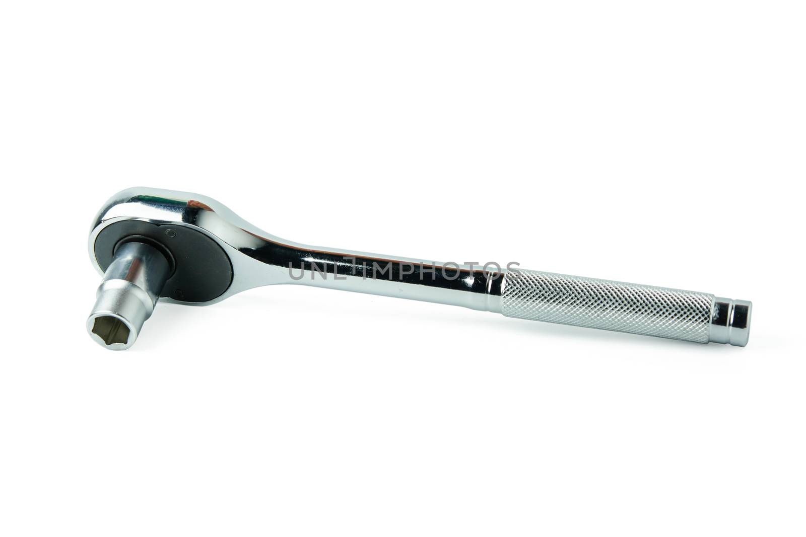 Socket spanner wrenches isolated on white background with clupping path 