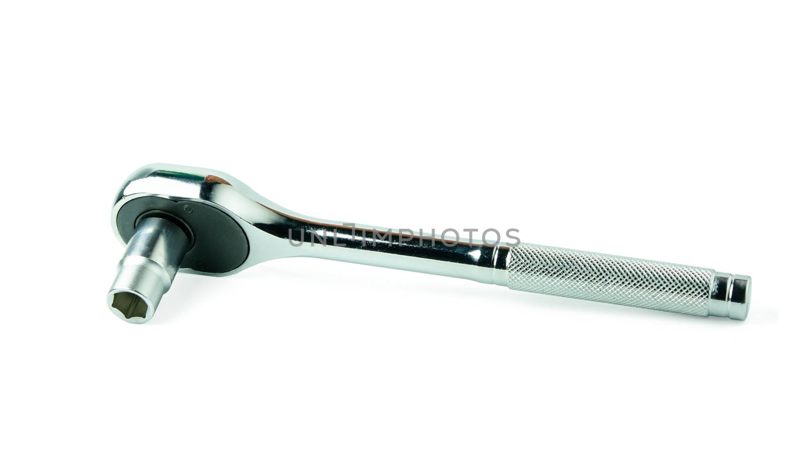 Socket spanner wrenches isolated on white background with clupping path 