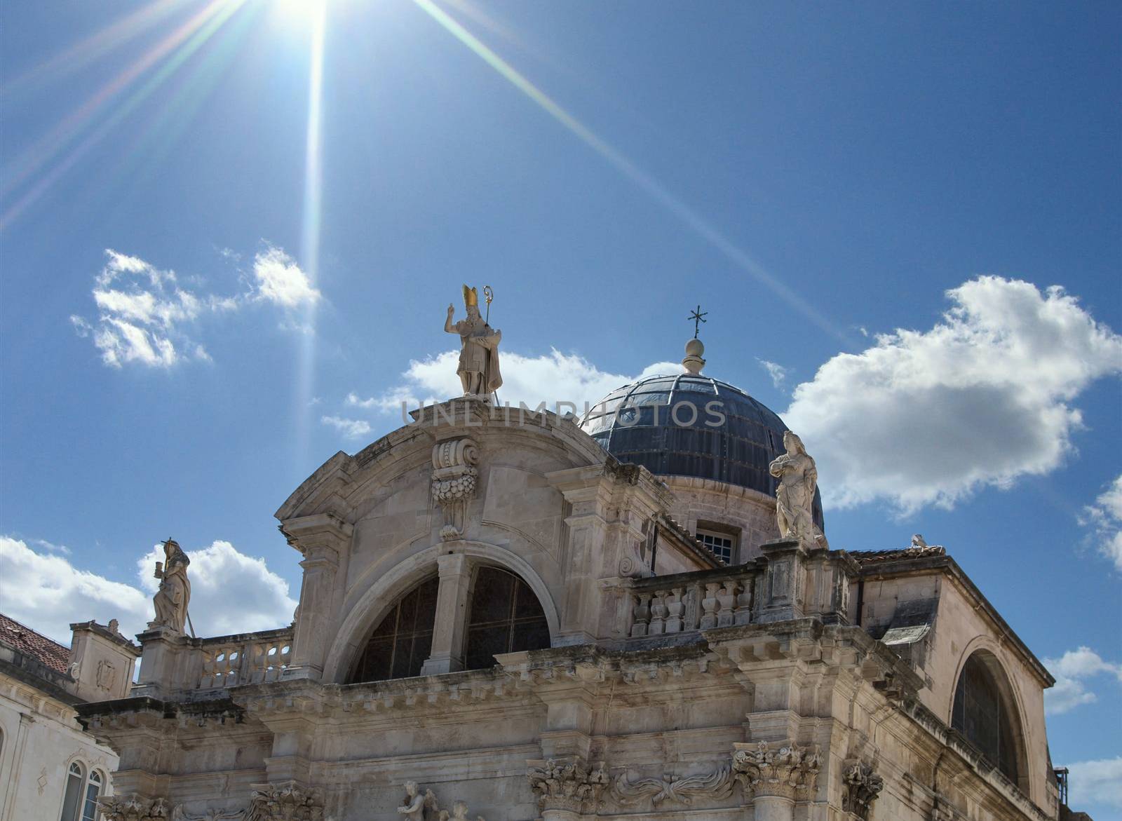 Statues by Dome in Dubrovnik by dbvirago