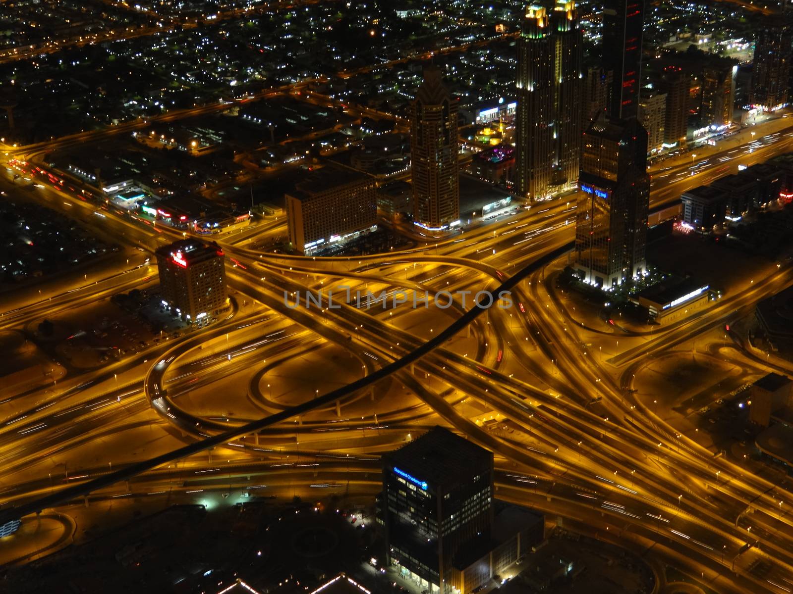 Dubai city during night