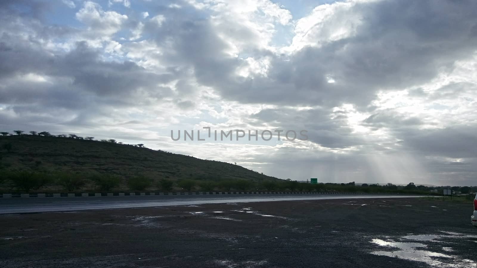 the roadside during rainy season by gswagh71