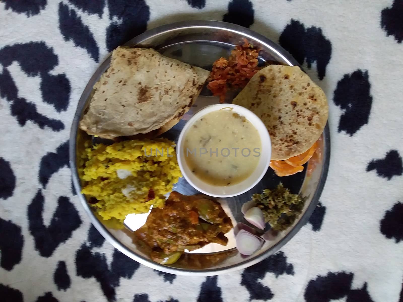 a maharashtrian traditional meal