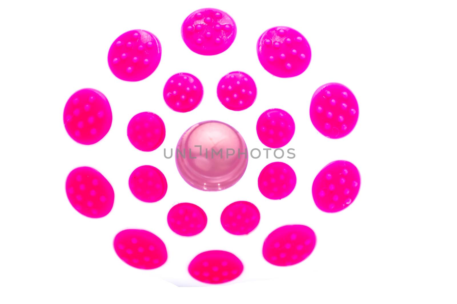 Graphic resource with red dots on a white background