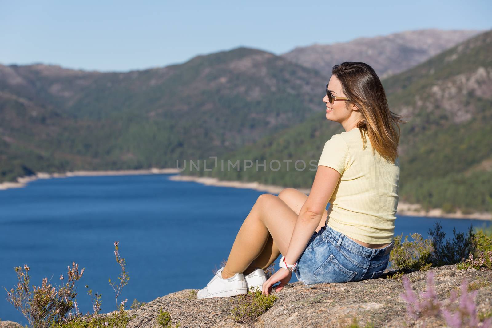 girl enjoying the lake by zittto