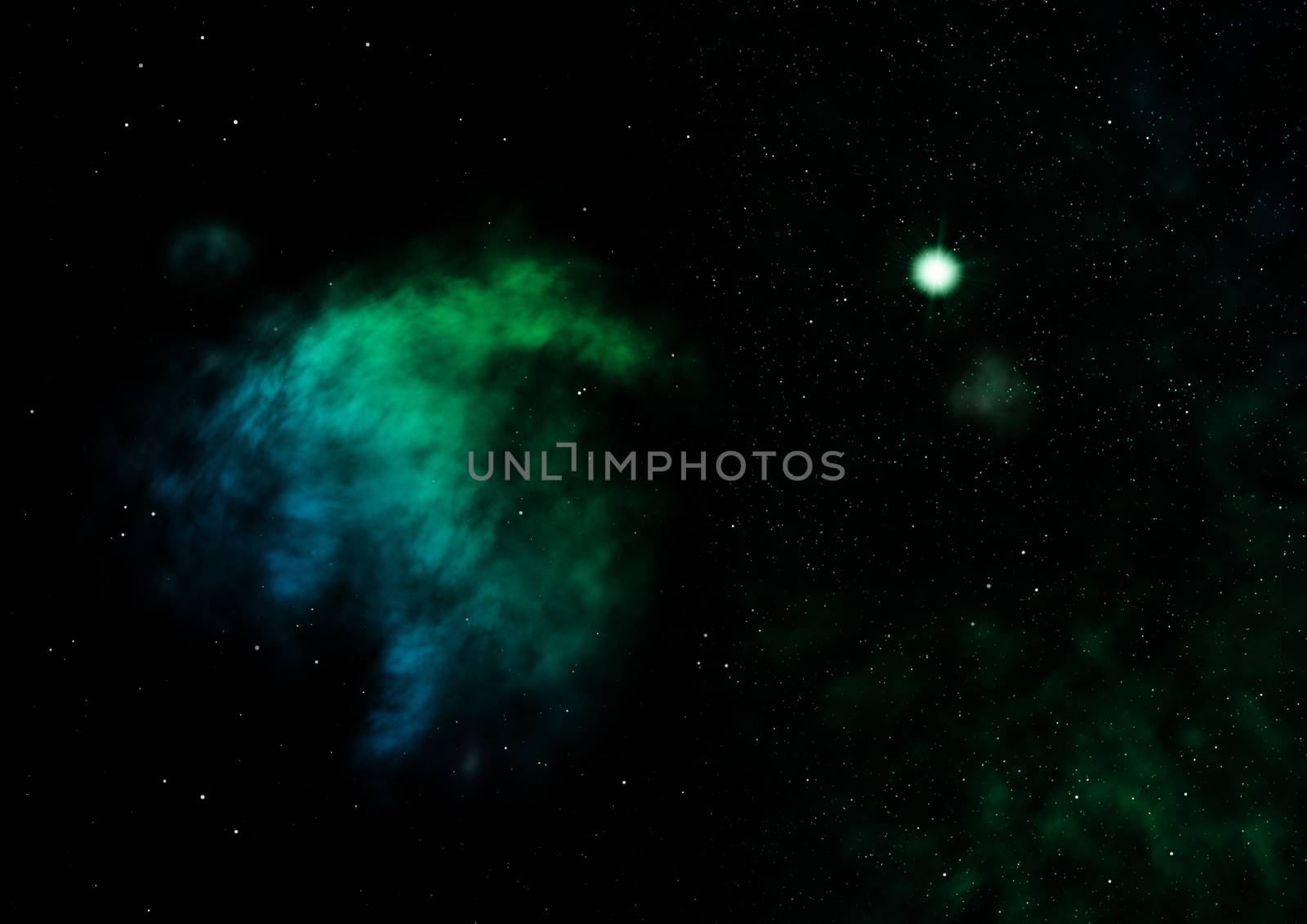 Star field in space a nebulae and a gas congestion. Elements of this image furnished by NASA . 3D rendering