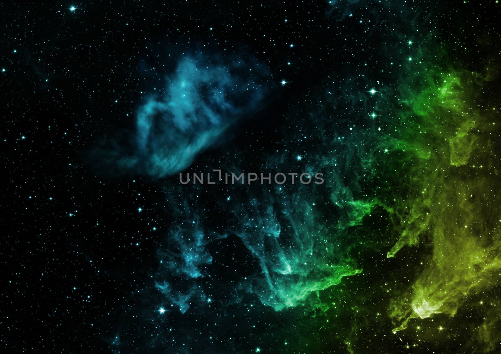 Star field in space a nebulae and a gas congestion. "Elements of this image furnished by NASA". 3D rendering