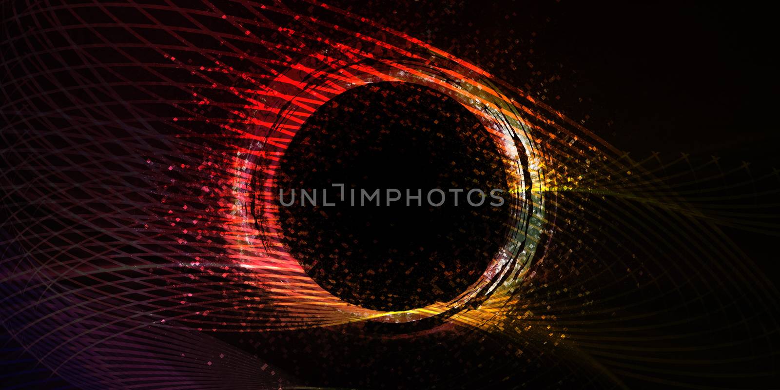 Cyber Security Network with Computer Connectivity Art