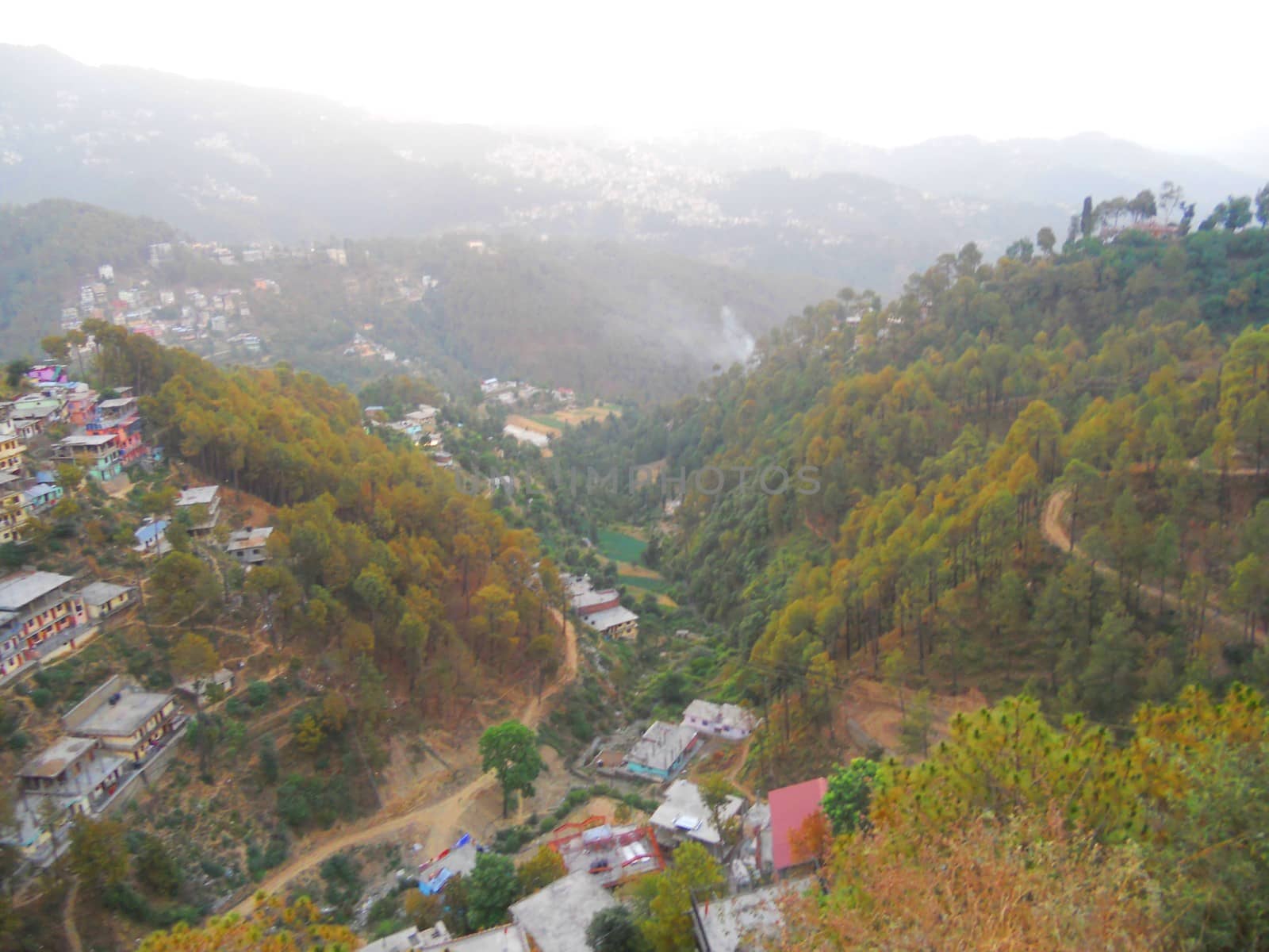 a vantage view of the town